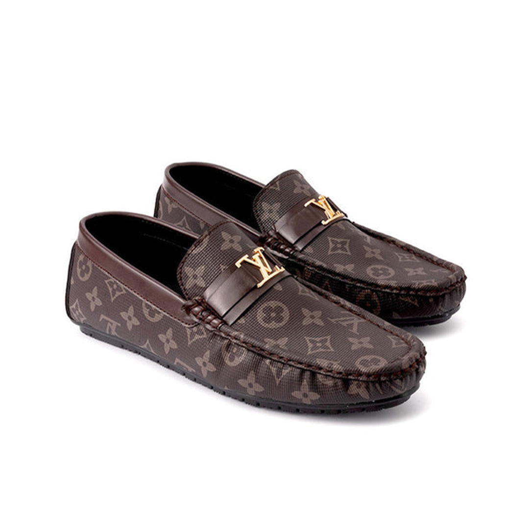 FK-025 | Men's Casual Sneaker Shoes – Tan Brown Synthetic Leather | Cushioned Anti-Slip